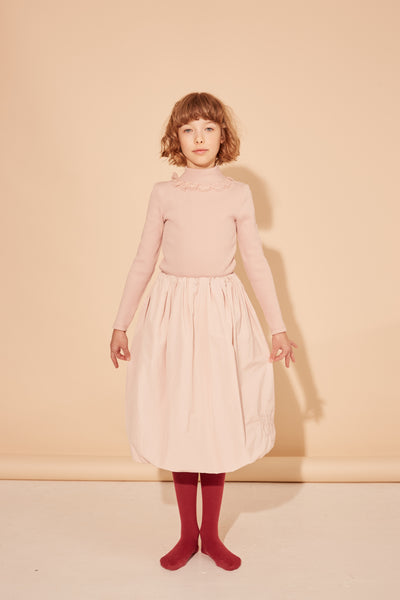 The Middle Daughter FW25 The Long View Skirt in Cats Pink Tongue 4Y / Pink