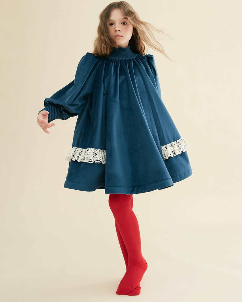 THE MIDDLE DAUGHTER AW23 The Inside Scoop Dress in Wild Swim Blue