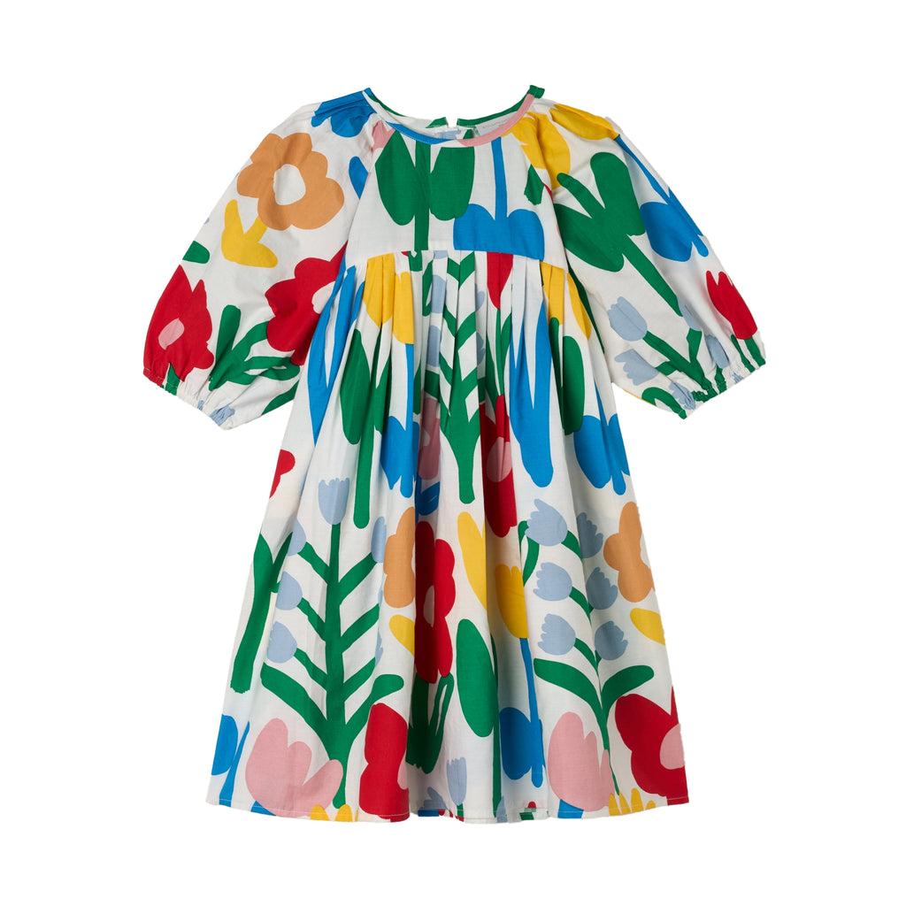 STELLA MCCARTNEY SS26 BIG FLOWERS PRINT DRESS