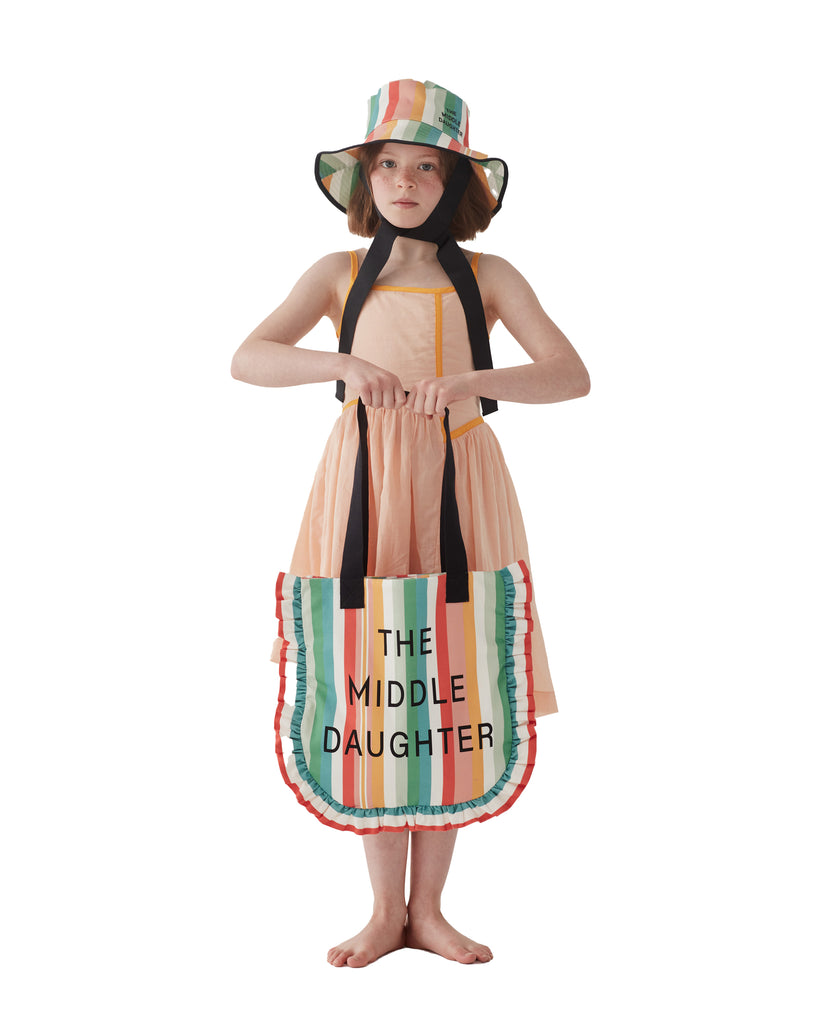 THE MIDDLE DAUGHTER SS24 YOU'RE TOTE-ALLY INSDISPENSIBLE BAG in COLLEGIATE STRIPE