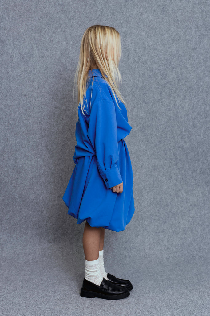 UNLABEL FW25 Ota Bubble Skirt in Royal Blue