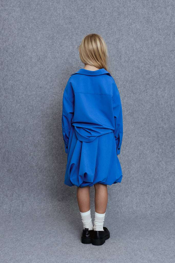 UNLABEL FW25 Ota Bubble Skirt in Royal Blue