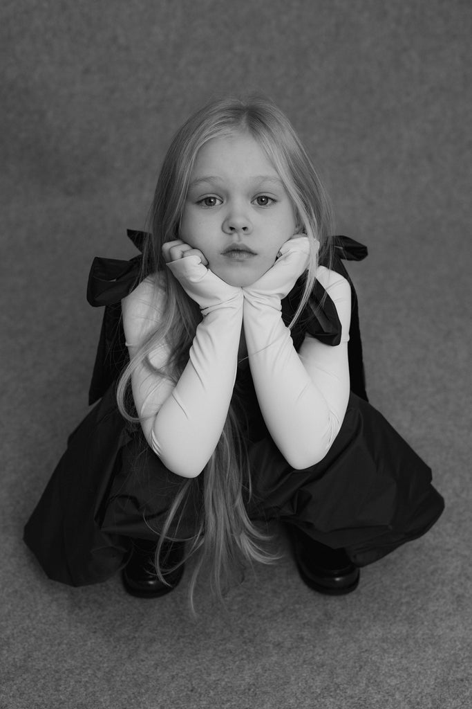 UNLABEL FW25 Iskar Pinafore Dress in Shiny Burgundy