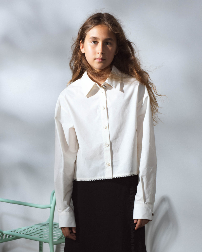 UNLABEL SS25 Wind Short Blouse Shirt
