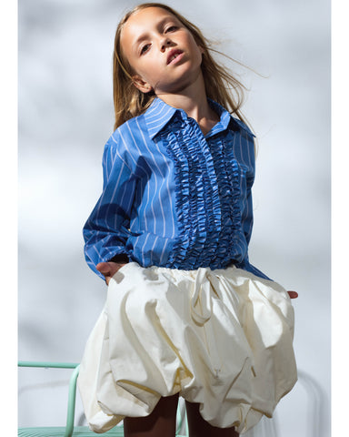 CAROLINE BOSMANS AW24 Tiered Skirt in Pale Pink