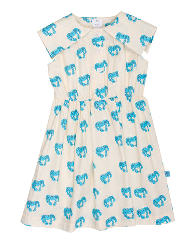 WYNKEN PULPO TERRY POLO DRESS in SAUVES PRINT