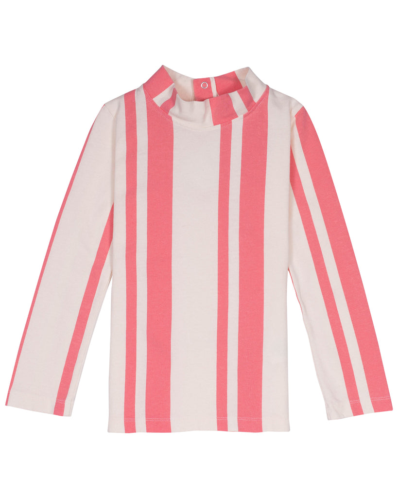 WYNKEN FW24 DOUBLE JERSEY DEMI TURTLE NECK Top in Fantastic Stripe