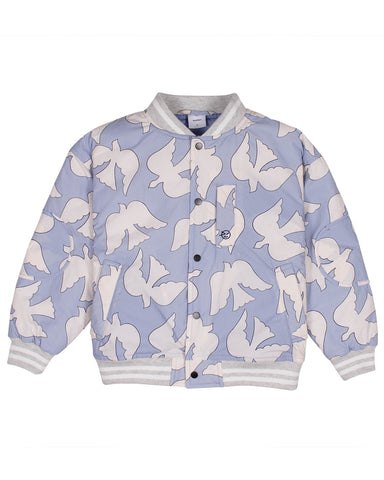 WYNKEN FW24 LAPIN VELVET JACKET in Forget Me Not