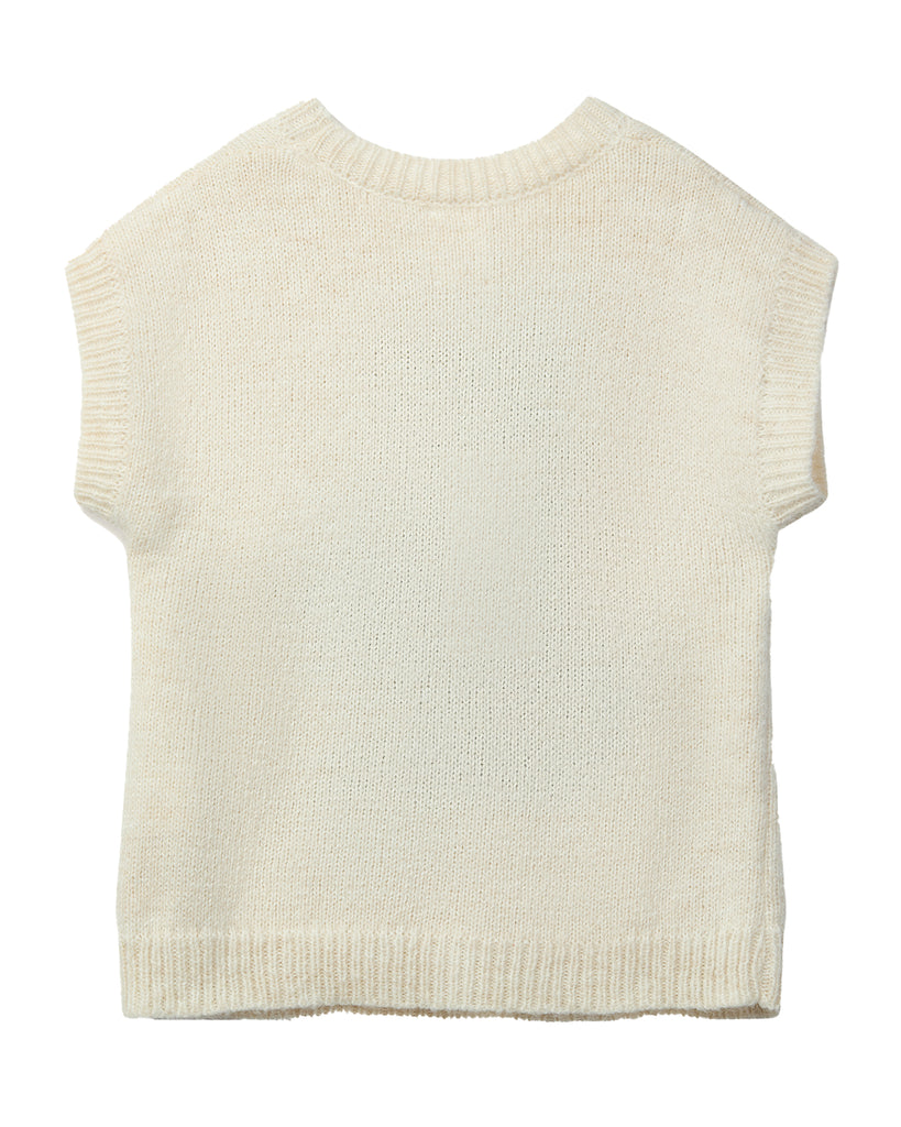 WYNKEN FW25 KNIT VEST TANK TOP WITH CAT GRAPHIC