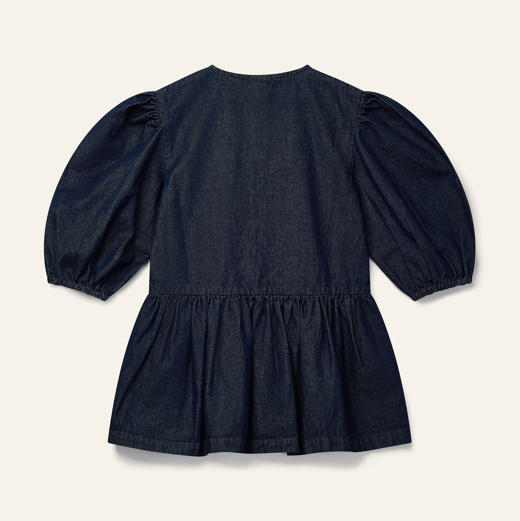 WYNKEN FW25 BRAVO DENIM DRESS in RINSE WASH