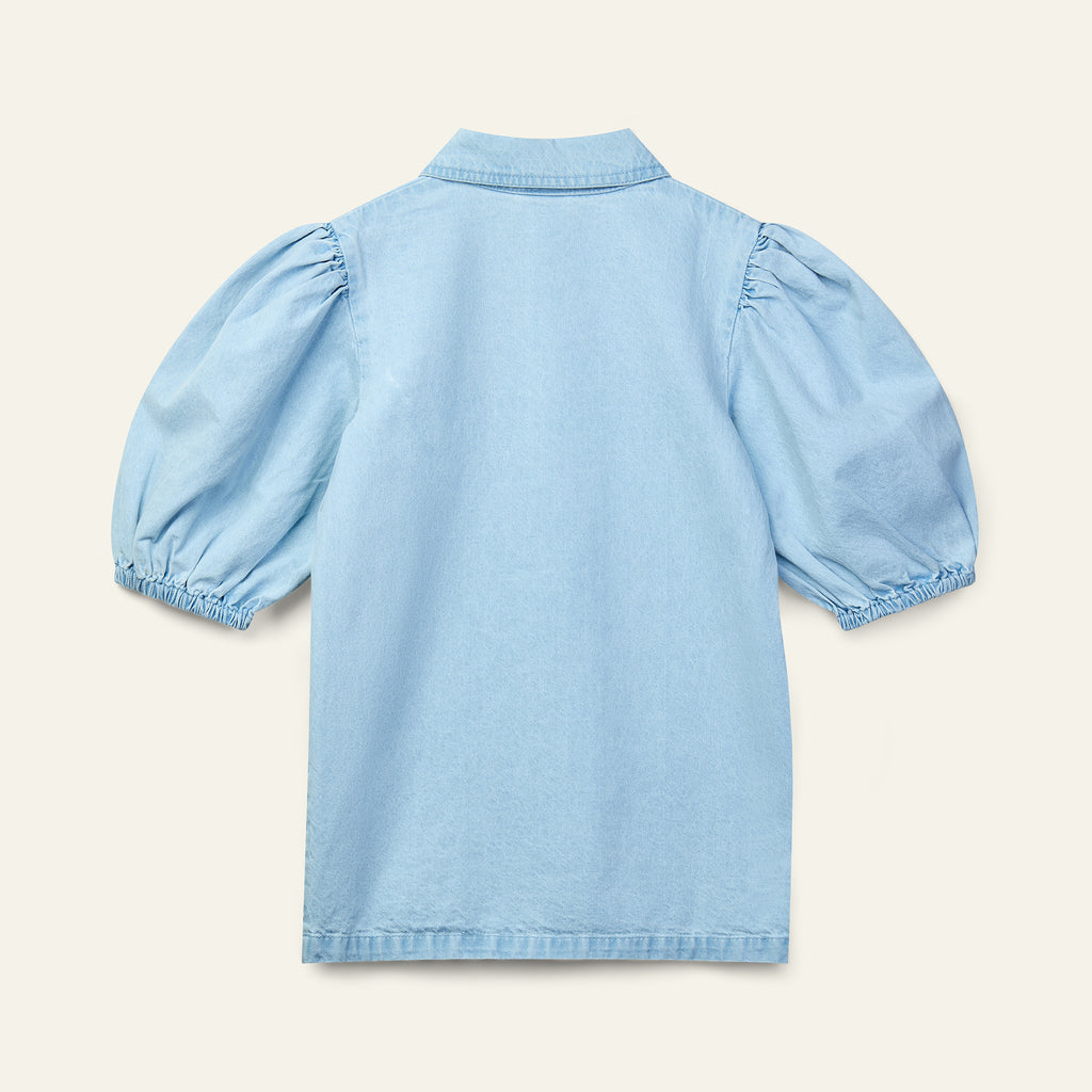 WYNKEN FW25 ANNKA SHIRT DRESS in PALE BLEACHED