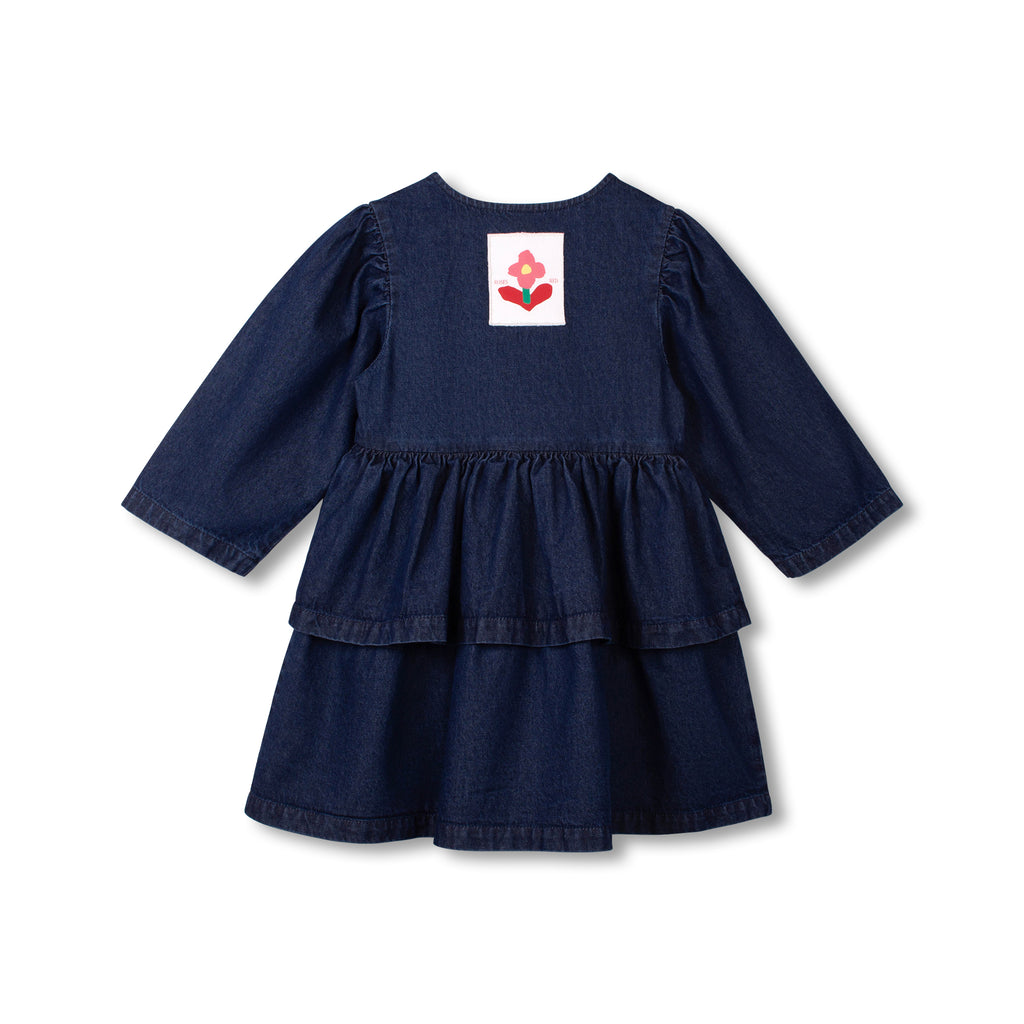 WYNKEN FALL 2026 "PAINTERS AND POETS" Tux Dress in Denim