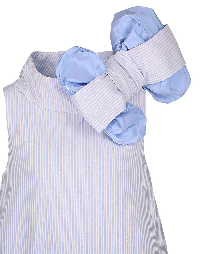 NIKOLIA "Bubble Journey" Edelweiss Dress in Light Blue Stripe