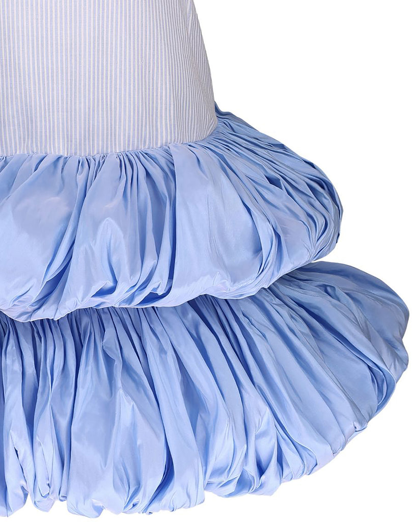 NIKOLIA "Bubble Journey" Edelweiss Dress in Light Blue Stripe