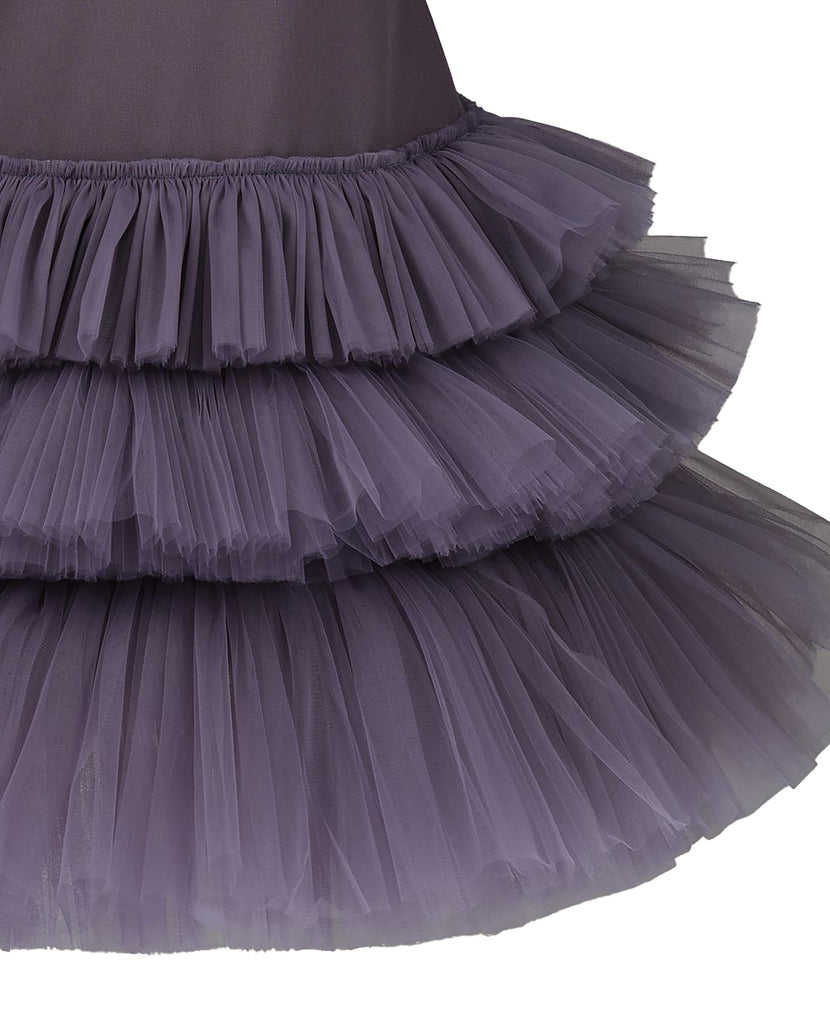 NIKOLIA "Bubble Journey" Mimosa Dress in Dark Grey