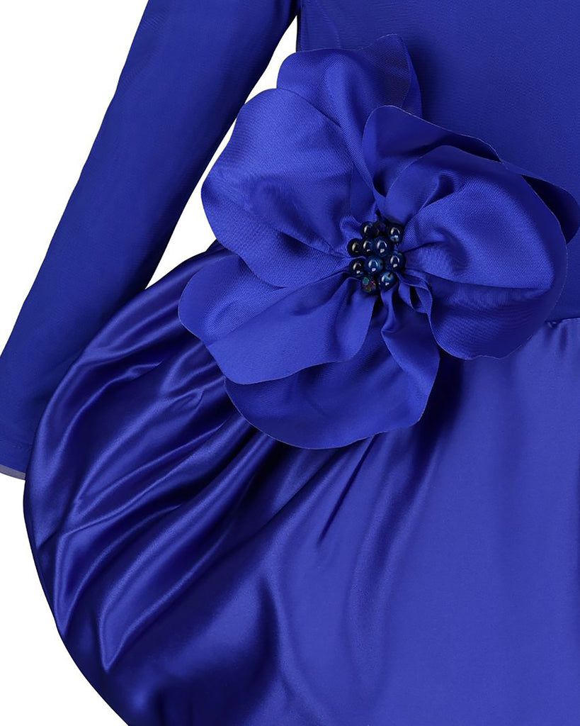 NIKOLIA "Bubble Journey" Aster Dress in Blue