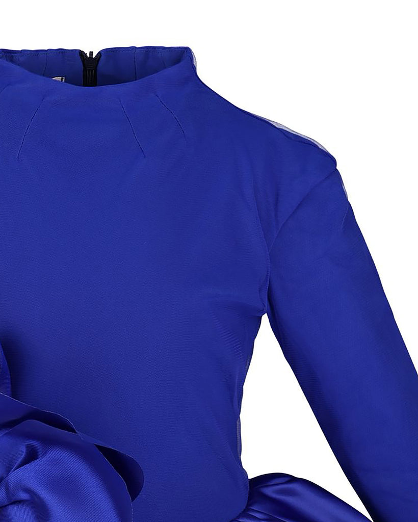 NIKOLIA "Bubble Journey" Aster Dress in Blue