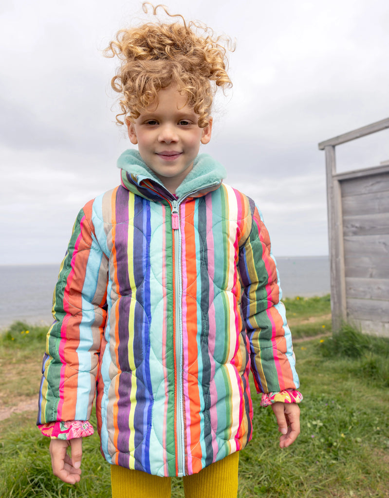 OILILY Autumn 2025 STRIPE PRINTED PUFFER JACKET