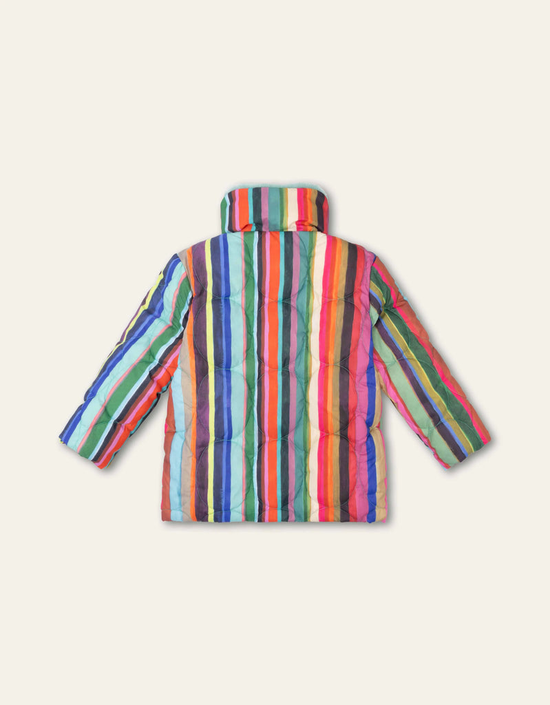 OILILY Autumn 2025 STRIPE PRINTED PUFFER JACKET