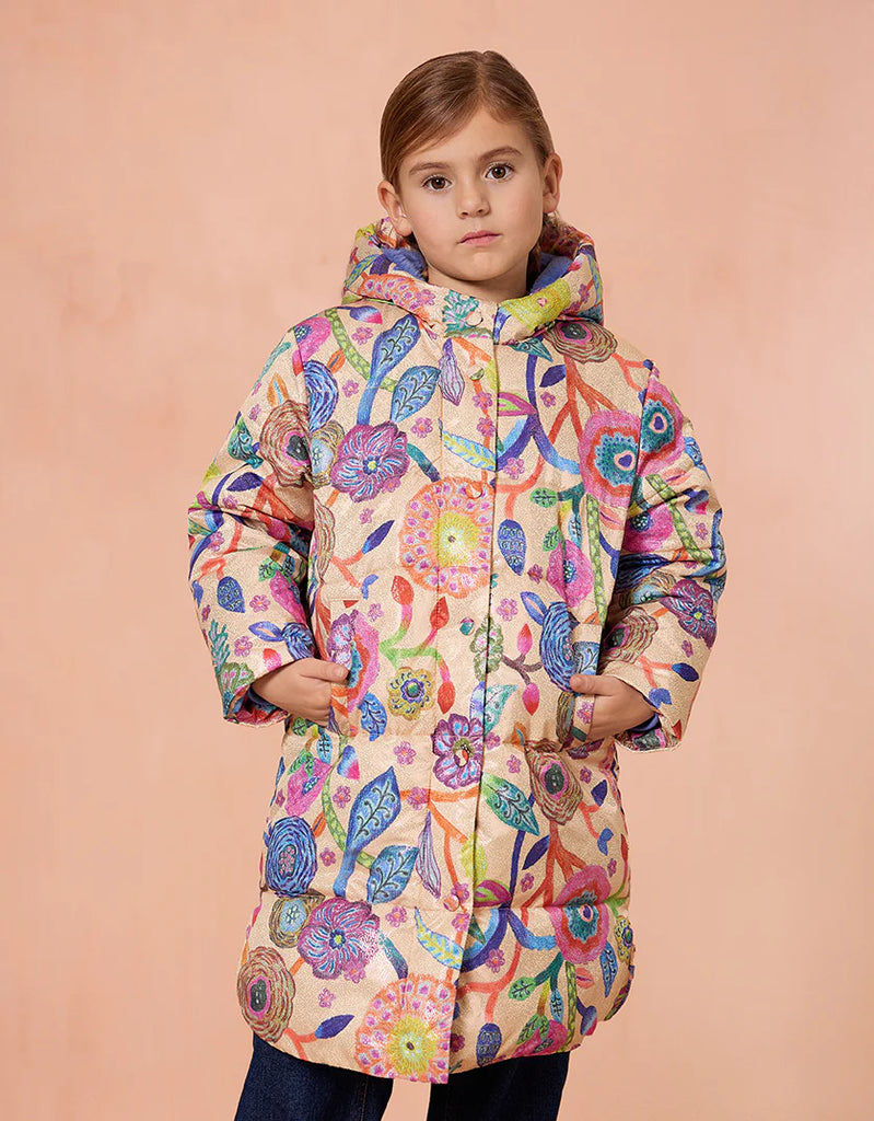 OILILY Autumn 2025 CROWN PRINTED PUFFER JACKET
