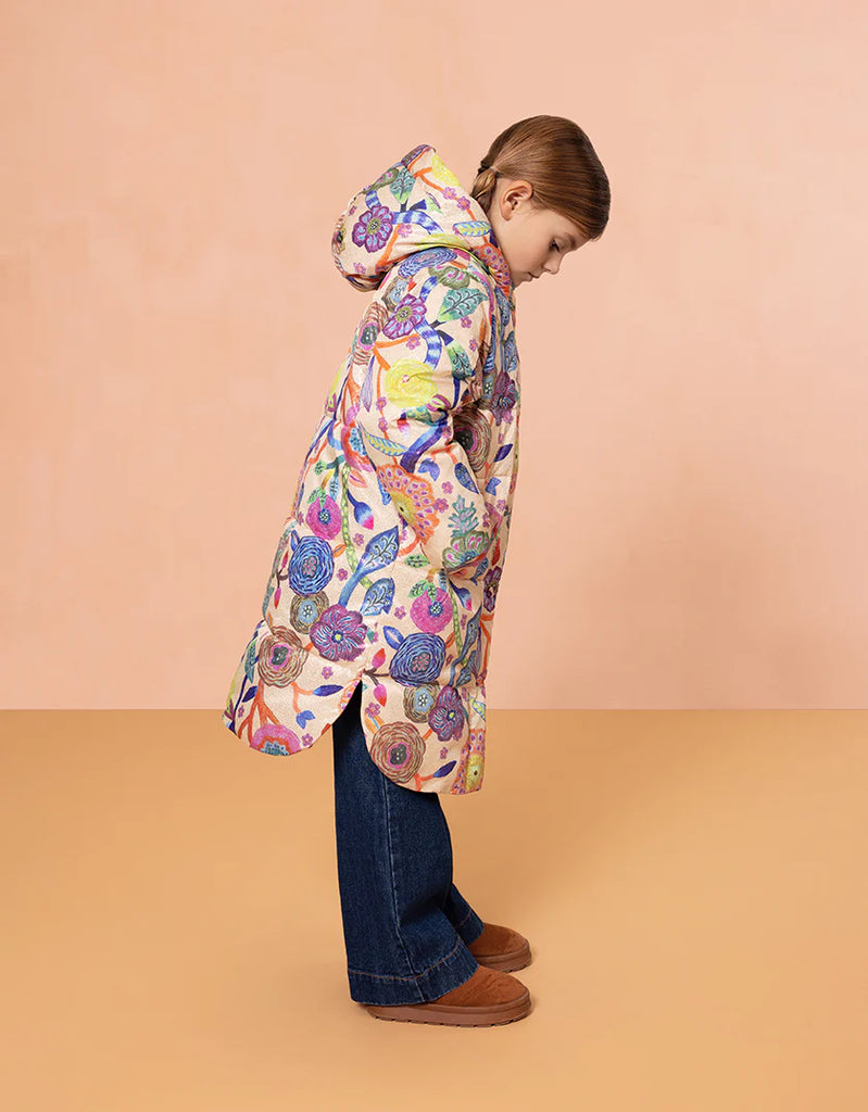 OILILY Autumn 2025 CROWN PRINTED PUFFER JACKET