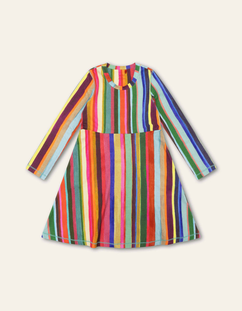 OILILY Autumn 2025 DERBY LONG SLEEVE STRIPED DRESS