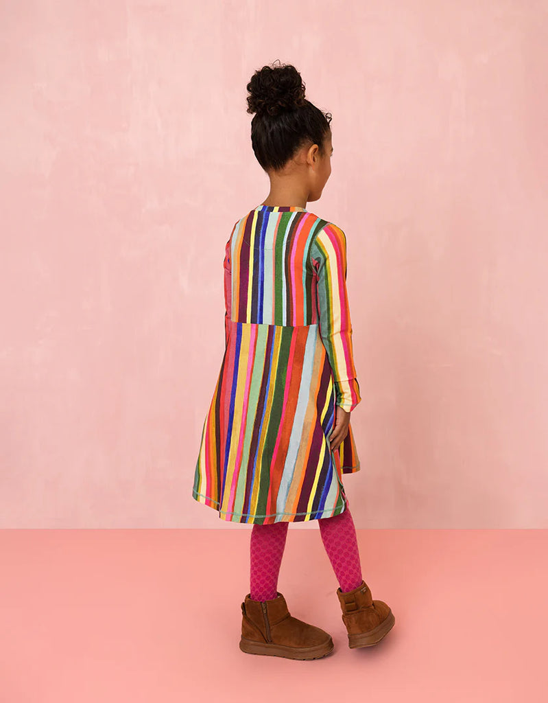 OILILY Autumn 2025 DERBY LONG SLEEVE STRIPED DRESS