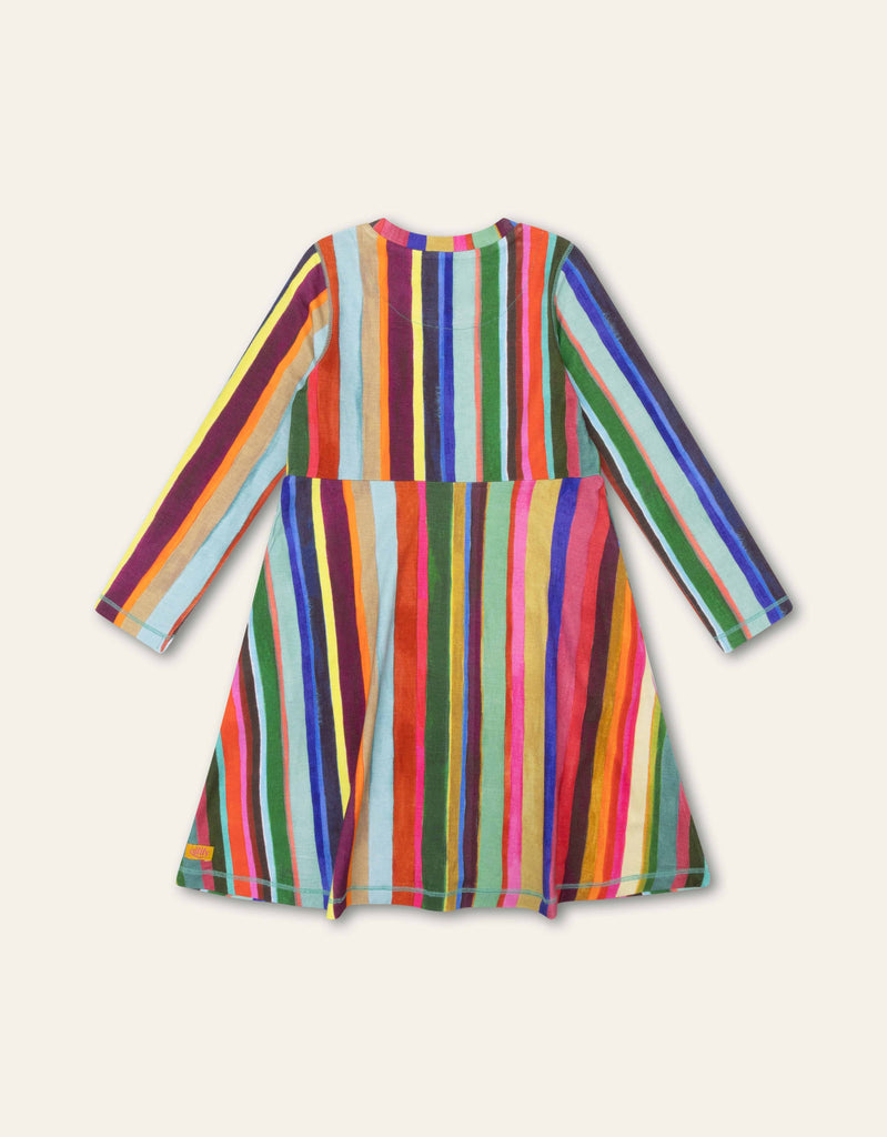 OILILY Autumn 2025 DERBY LONG SLEEVE STRIPED DRESS