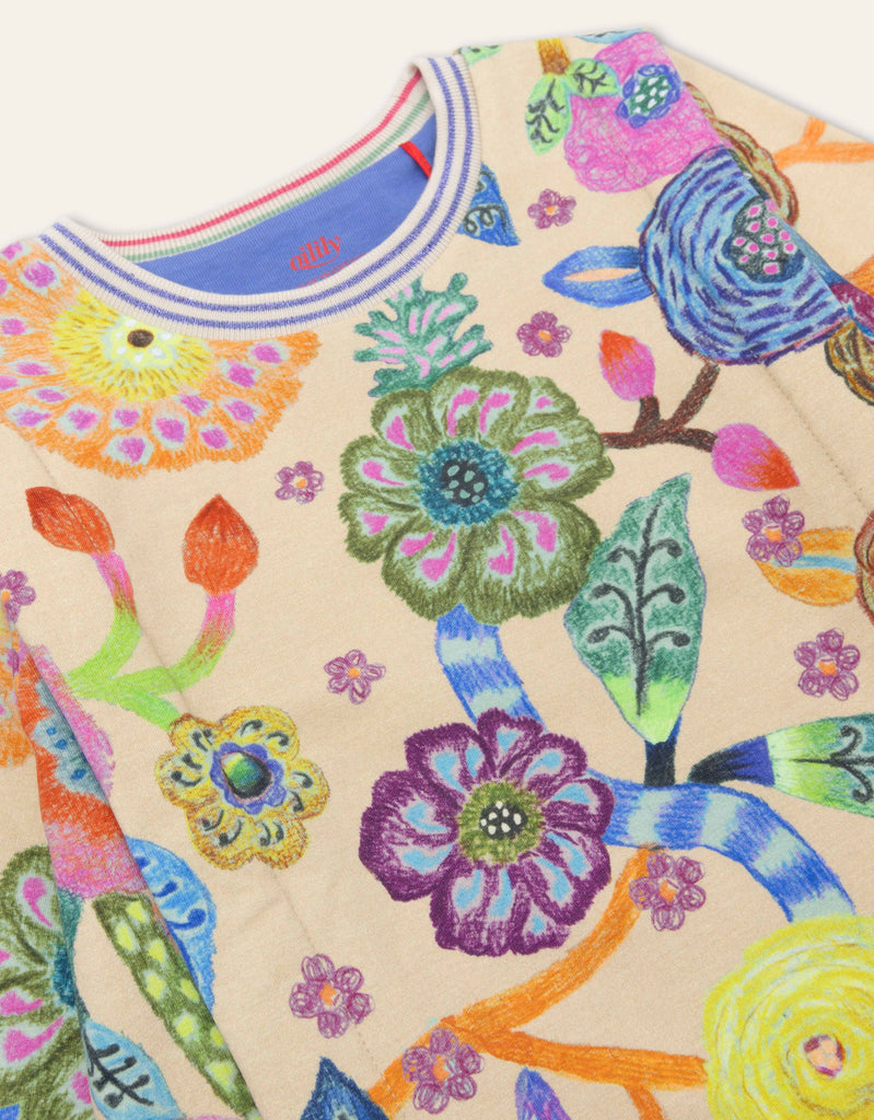 OILILY Autumn 2025 HAZEL FLORAL SWEATSHIRT TOP