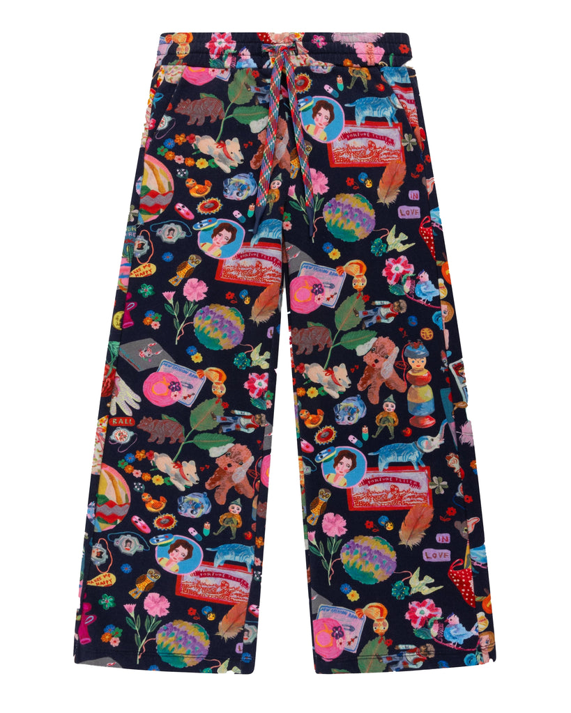 OILILY Autumn 2025 PROM PRINTED WIDE LEG SWEATPANTS