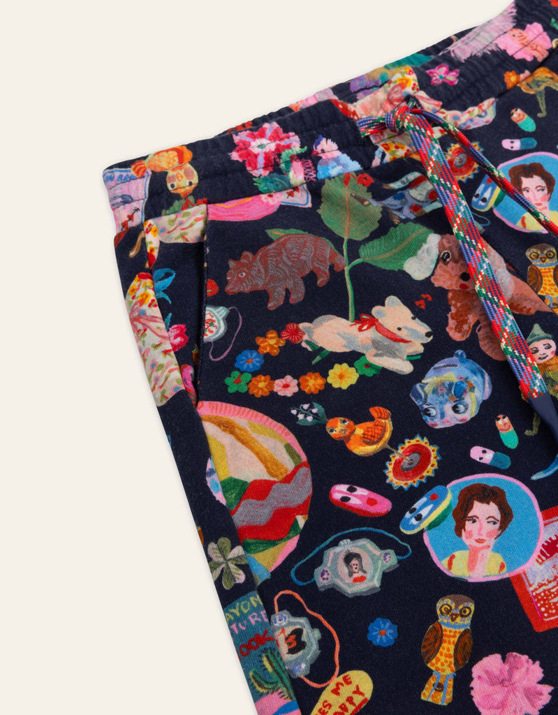 OILILY Autumn 2025 PROM PRINTED WIDE LEG SWEATPANTS