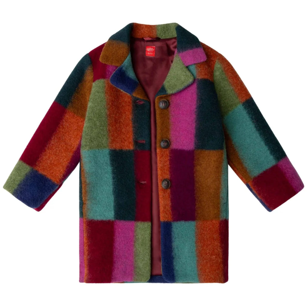 OILILY FW2026 CHARLIZE MULTICOLOR CHECKERED COAT