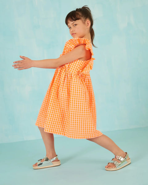 strapless open back dress OILILY Spring Summer 2025 Dajour Vichy Check Dress