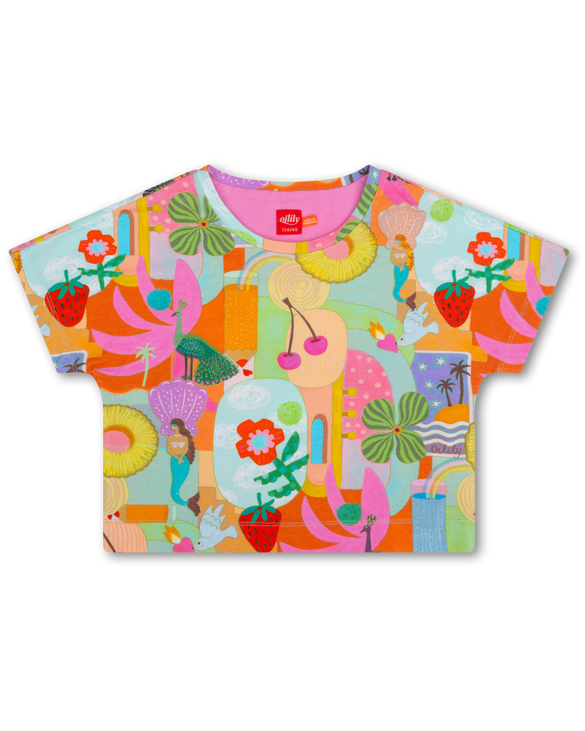 OILILY Spring Summer 2025 TIP T-SHIRT in MEADOW