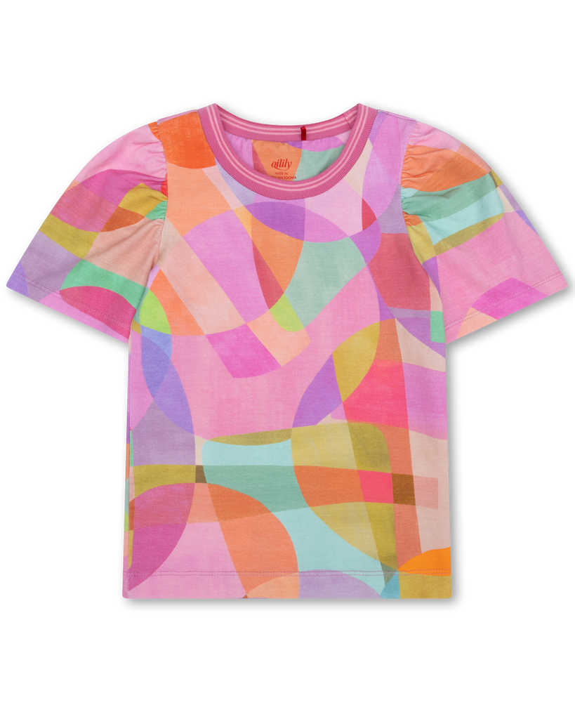 OILILY Spring Summer 2025 TUINTJE T-SHIRT with ALLOVER ABSTRACT CIRCLES