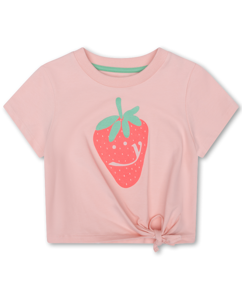 OILILY Spring Summer 2025 TWINKY T-SHIRT with STRAWBERRY & TIE WAIST
