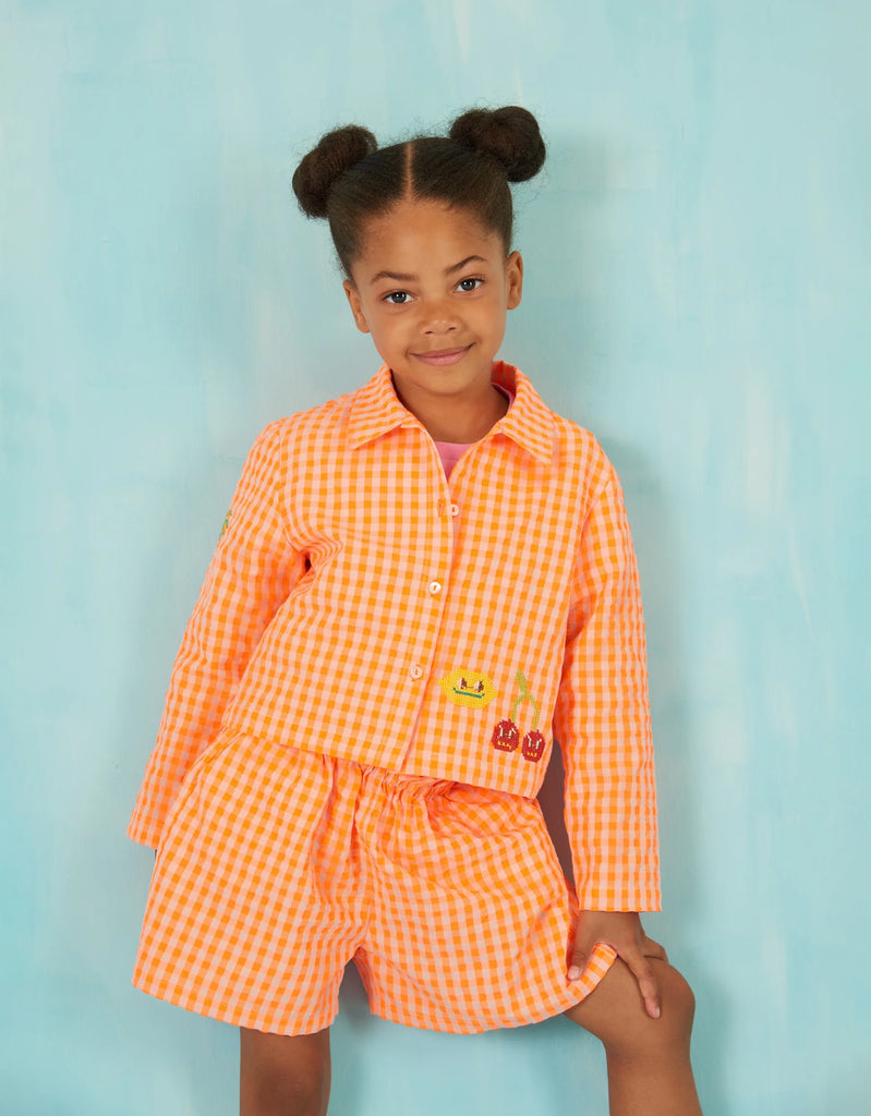 OILILY Spring Summer 2025 BIZZ GINGHAM BUTTON UP SHIRT