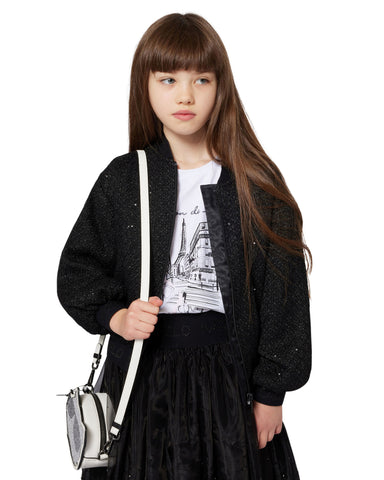 MiMiSol SS25 Floral Jacquard Dress in Light Blue