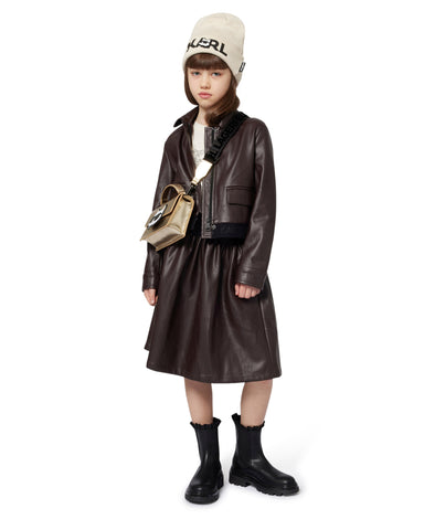 MiMiSol SS25 Floral Jacquard Dress in Light Blue