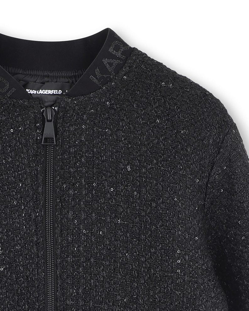 KARL LAGERFELD FW25 GIRLS BOMBER JACKET