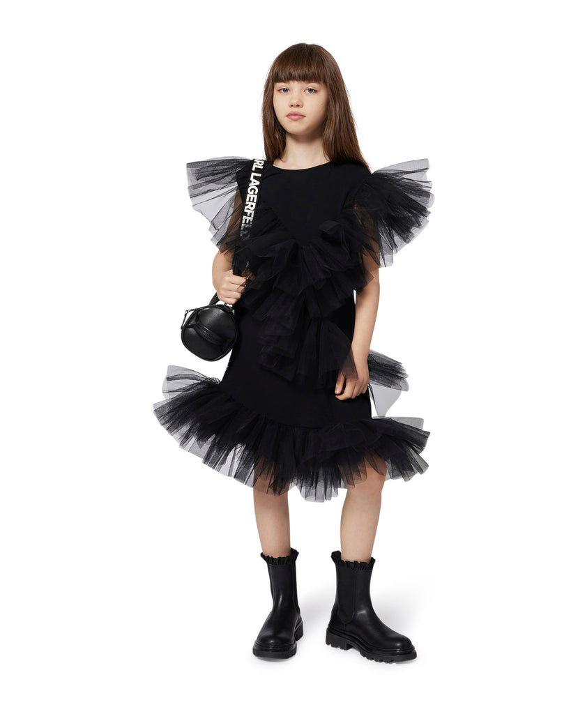 KARL LAGERFELD FW25 CEREMONY RUFFLE DRESS