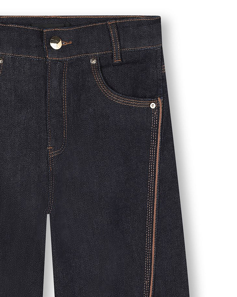 KARL LAGERFELD FW25 DENIM WIDE LEG PANTS