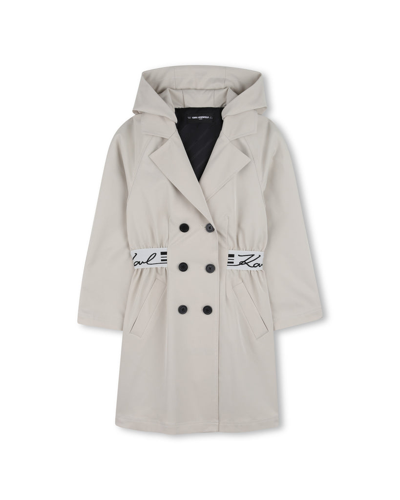 KARL LAGERFELD SS26 TWILL TRENCH COAT