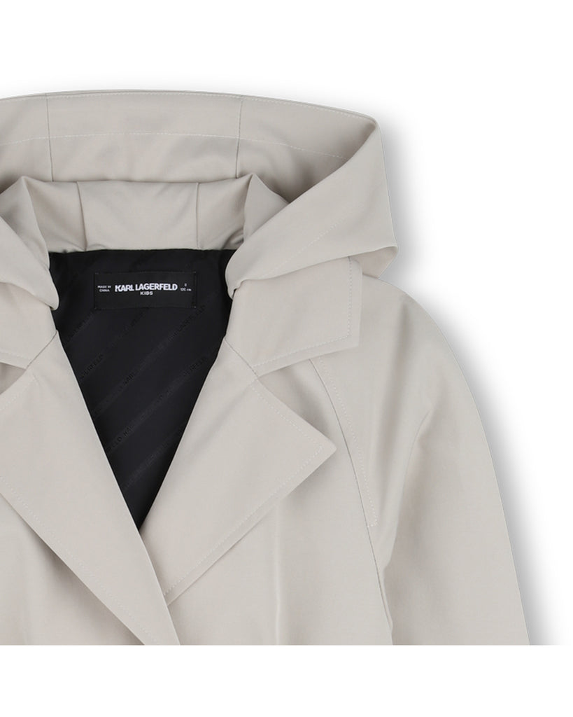 KARL LAGERFELD SS26 TWILL TRENCH COAT
