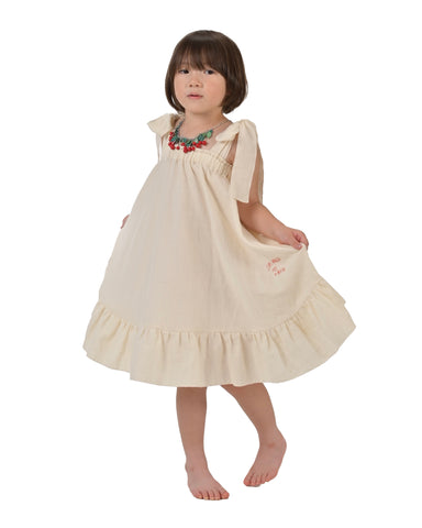 TAGO Printed Wide Cotton Silk Dress