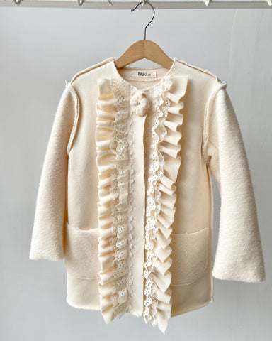 TAGO AW2024 Fluffy Blazer Jacket in Camel