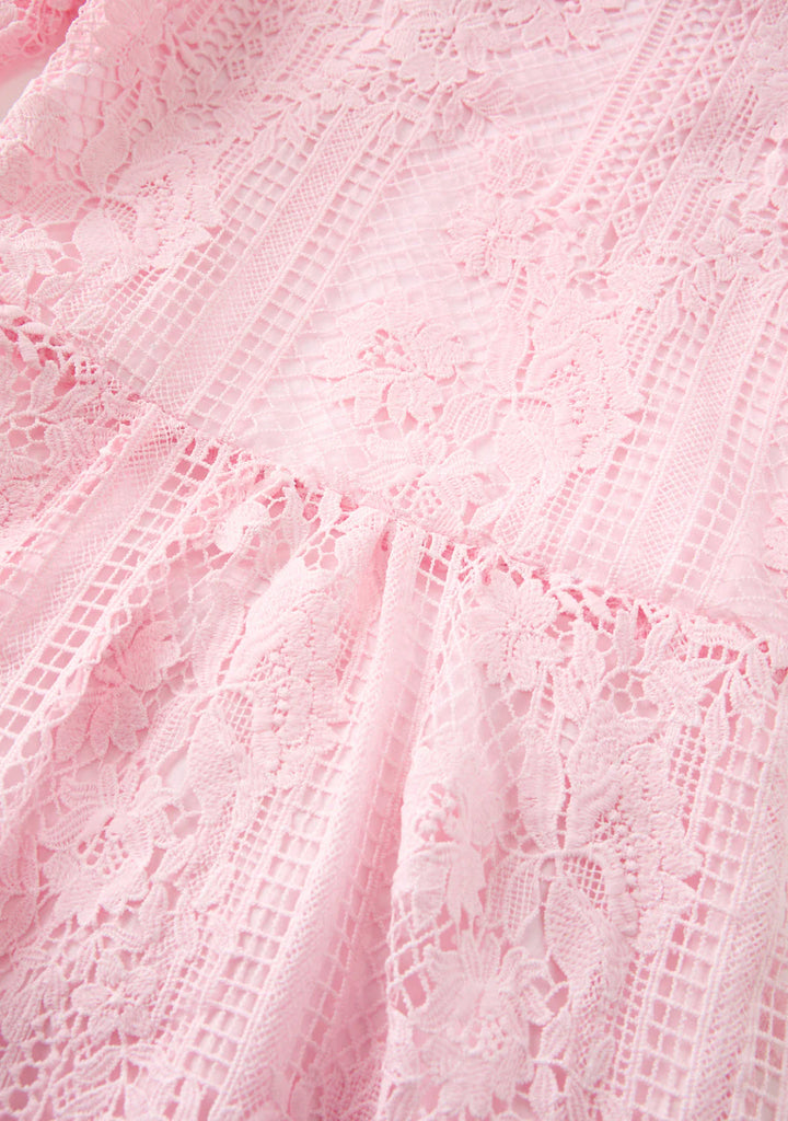 MARLO KIDS Kiara Embroidered Maxi Dress