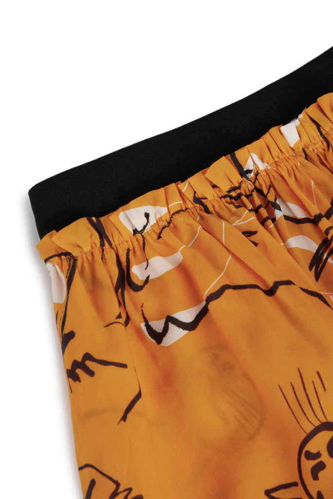 WOLF AND RITA "An Ode To Summer" SILVINA MOBILES MIDI SKIRT