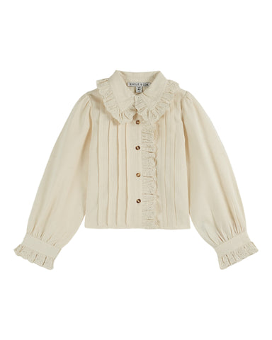 EMILE ET IDA SS25 CREAM TULIP TERRY SHORT JUMPSUIT