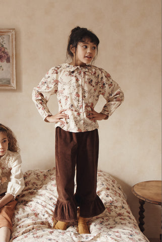 EMILE ET IDA SS25 CREAM TULIP TERRY SHORT JUMPSUIT